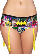 Batman Comic Strip Panty W/ Garter-small