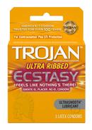 Trojan Ecstasy Utlra Ribbed 3`s
