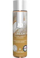 Jo H2o Flavor Lube Vanilla Cream 4oz
