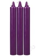 Japanese Drip Candles 3pk Purple