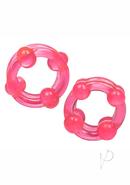 Island Rings Double Stack Pink