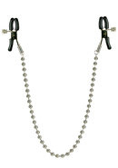 Nipple Clamps - Silver Beaded