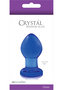 Crystal Glass Plug Small Blue