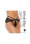 Barely B Butterfly Strap Thong Blk(spec)
